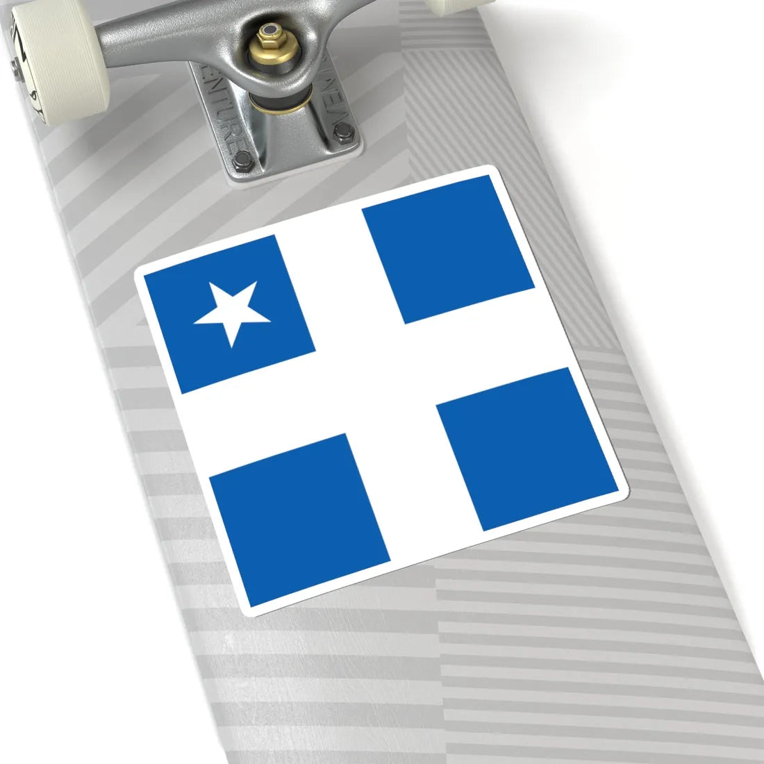 Greek Royal Navy Vice Admirals rank flag 1914 pattern (Greece) STICKER Vinyl Kiss-Cut Decal - The Sticker Space