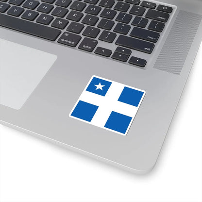Greek Royal Navy Vice Admirals rank flag 1914 pattern (Greece) STICKER Vinyl Kiss-Cut Decal - The Sticker Space