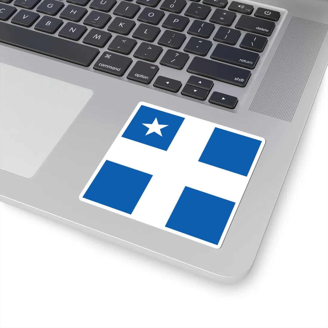 Greek Royal Navy Vice Admirals rank flag 1914 pattern (Greece) STICKER Vinyl Kiss-Cut Decal - The Sticker Space
