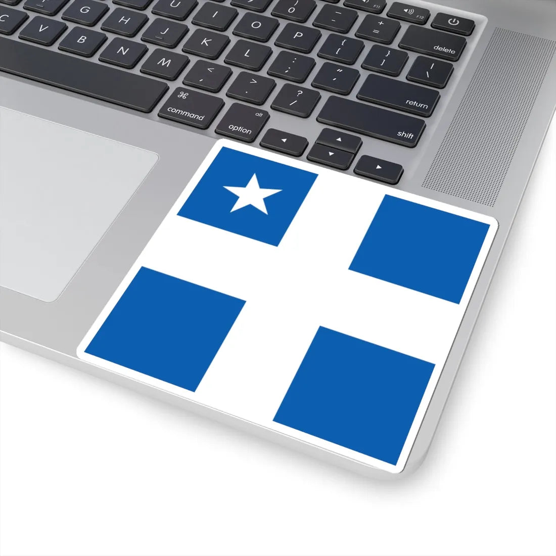Greek Royal Navy Vice Admirals rank flag 1914 pattern (Greece) STICKER Vinyl Kiss-Cut Decal - The Sticker Space