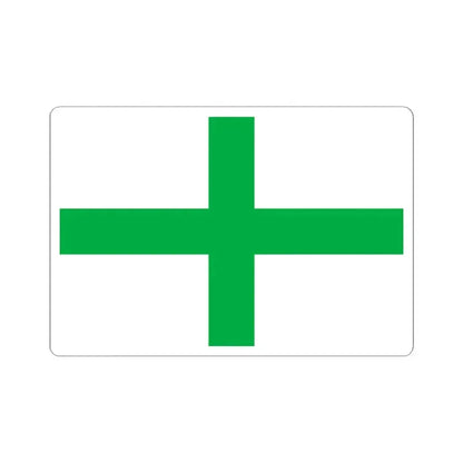 Green Cross flag of Florida (United States) STICKER Vinyl Kiss-Cut Decal 2 Inch White - The Sticker Space
