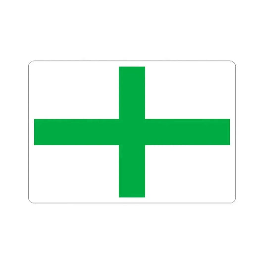 Green Cross flag of Florida (United States) STICKER Vinyl Kiss-Cut Decal 2 Inch White - The Sticker Space