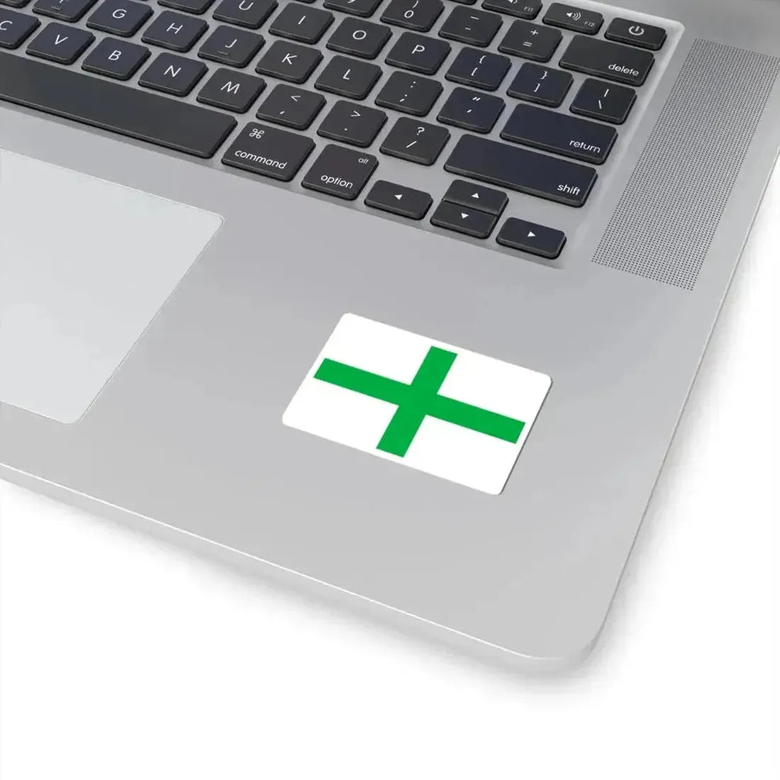 Green Cross flag of Florida (United States) STICKER Vinyl Kiss-Cut Decal - The Sticker Space