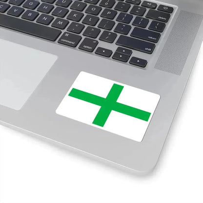 Green Cross flag of Florida (United States) STICKER Vinyl Kiss-Cut Decal - The Sticker Space