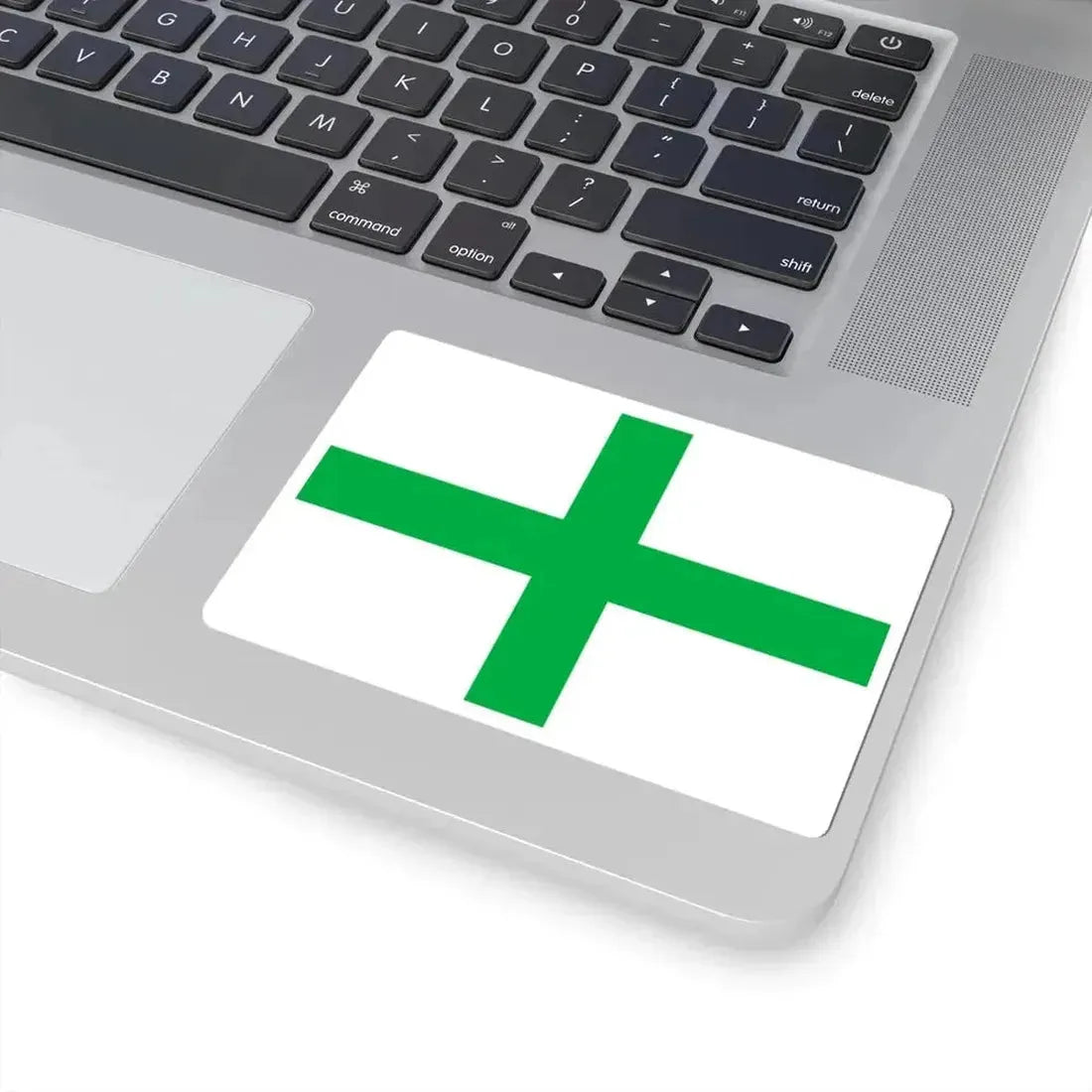 Green Cross flag of Florida (United States) STICKER Vinyl Kiss-Cut Decal - The Sticker Space