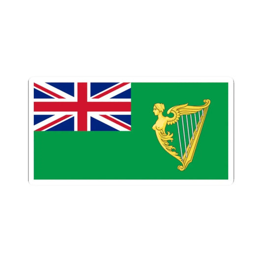 Green Ensign (Ireland) STICKER Vinyl Kiss-Cut Decal 2 Inch White - The Sticker Space