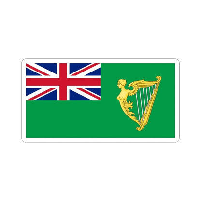 Green Ensign (Ireland) STICKER Vinyl Kiss-Cut Decal 6 Inch White - The Sticker Space