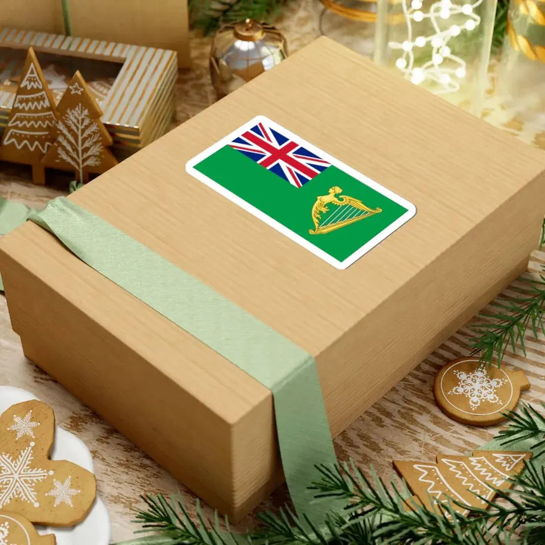 Green Ensign (Ireland) STICKER Vinyl Kiss-Cut Decal - The Sticker Space