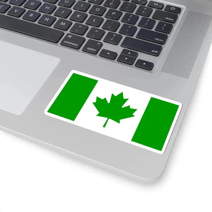 Green Flag of Canada (Canada) STICKER Vinyl Kiss-Cut Decal - The Sticker Space