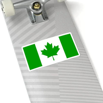 Green Flag of Canada (Canada) STICKER Vinyl Kiss-Cut Decal - The Sticker Space