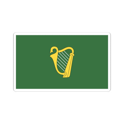 Green flag of Ireland (Ireland) STICKER Vinyl Kiss-Cut Decal 6 Inch White - The Sticker Space