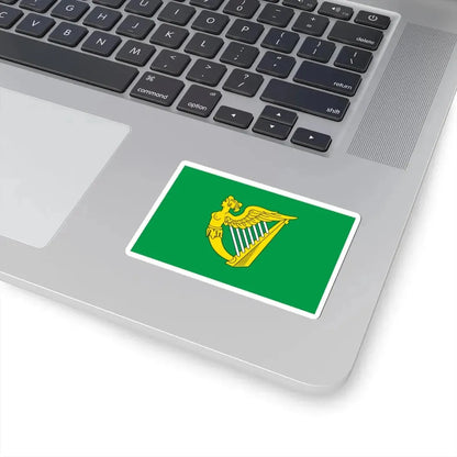Green harp flag of Ireland 17th century (Ireland) STICKER Vinyl Kiss-Cut Decal - The Sticker Space