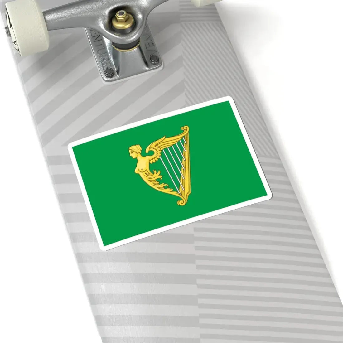Green harp flag of Ireland (Ireland) STICKER Vinyl Kiss-Cut Decal - The Sticker Space