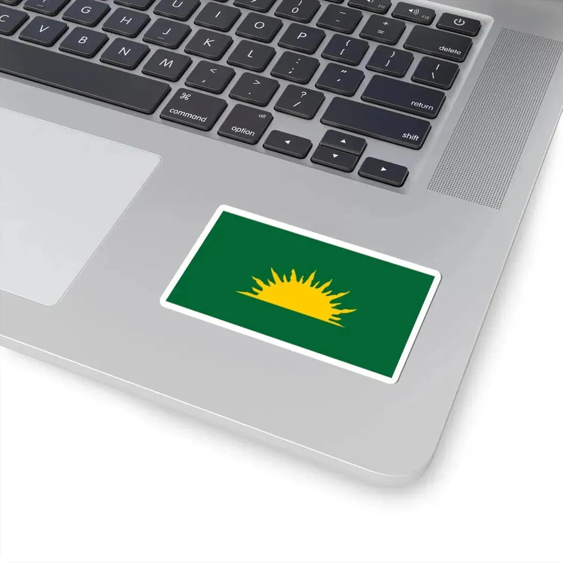 Green Sunburst Flag (Ireland) STICKER Vinyl Kiss-Cut Decal - The Sticker Space