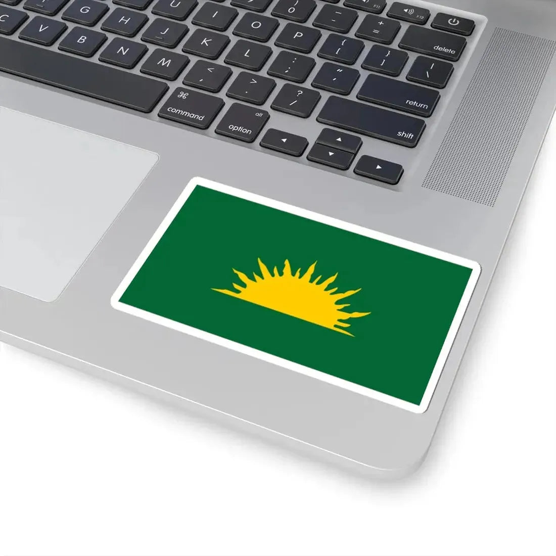 Green Sunburst Flag (Ireland) STICKER Vinyl Kiss-Cut Decal - The Sticker Space
