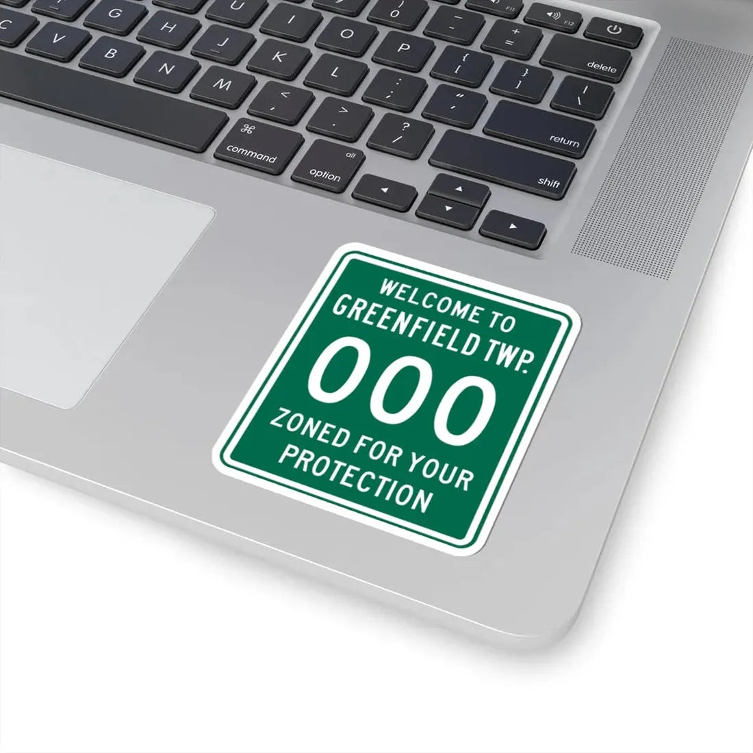 Greenfield Township Fairfield County Ohio route shield template (Ohio) (Road Sign) STICKER Vinyl Kiss-Cut Decal - The Sticker Space