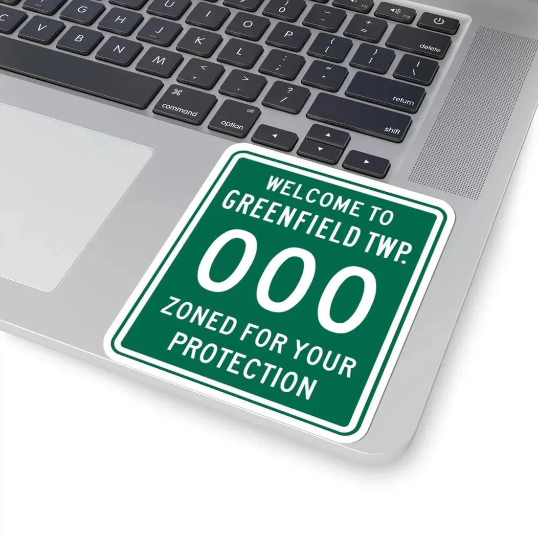 Greenfield Township Fairfield County Ohio route shield template (Ohio) (Road Sign) STICKER Vinyl Kiss-Cut Decal - The Sticker Space