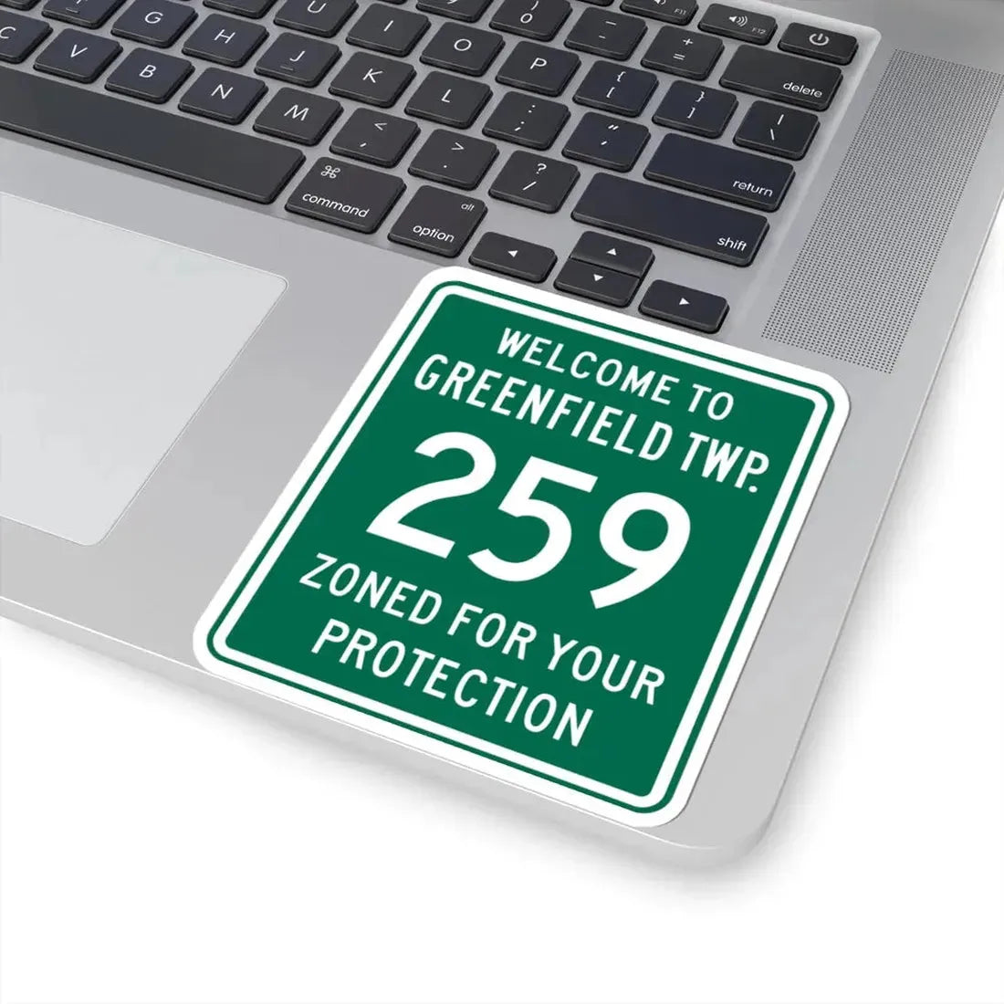 Greenfield Township Route 259 Fairfield County Ohio (Ohio) (Road Sign) STICKER Vinyl Kiss-Cut Decal - The Sticker Space