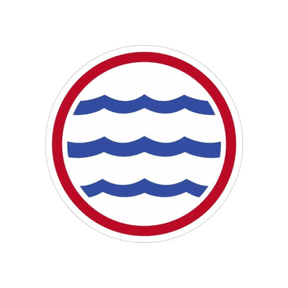 Greenland Base Command (U.S. Army) REVERSE PRINT Transparent Die-Cut STICKER 3 Inch Die-Cut Transparent - The Sticker Space