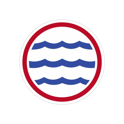 Greenland Base Command (U.S. Army) REVERSE PRINT Transparent Die-Cut STICKER 5 Inch Die-Cut Transparent - The Sticker Space