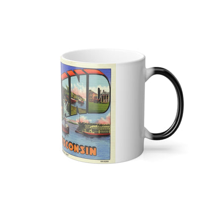 Greeting card from Ashland Wisconsin (Greeting Postcards) Color Changing Mug 11oz-11oz-The Sticker Space