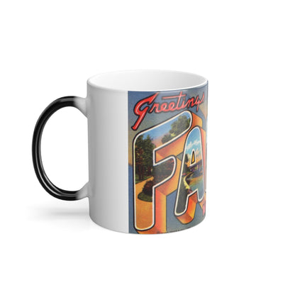 Greeting card from Fargo North Dakota (Greeting Postcards) Color Changing Mug 11oz-11oz-The Sticker Space