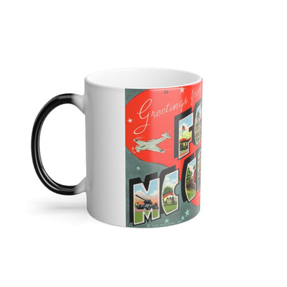 Greeting card from Fort McClellan Ala (Greeting Postcards) Color Changing Mug 11oz-11oz-The Sticker Space