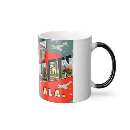 Greeting card from Fort McClellan Ala (Greeting Postcards) Color Changing Mug 11oz-11oz-The Sticker Space