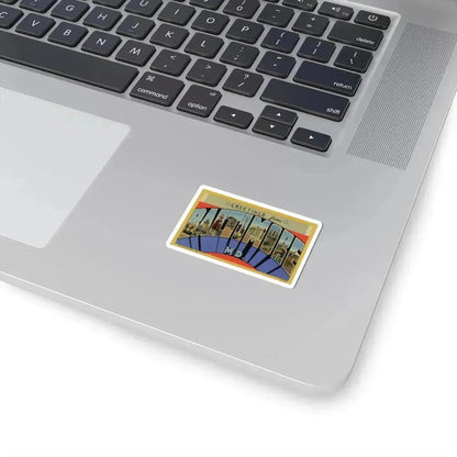 Greetings from Baltimore MD (Greeting Postcards) STICKER Vinyl Kiss-Cut Decal - The Sticker Space