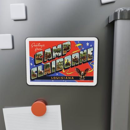 Greetings from Camp Claiborne Louisiana (Greeting Postcards) Die-Cut Magnet-The Sticker Space