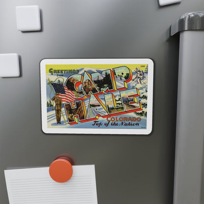 Greetings from Camp Hale Colorado (Greeting Postcards) Die-Cut Magnet-The Sticker Space