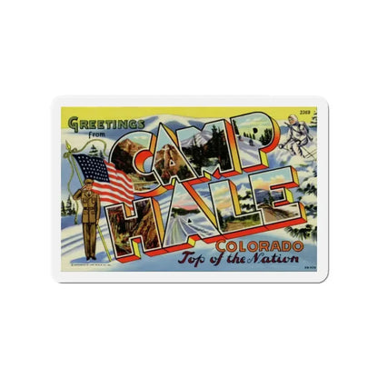 Greetings from Camp Hale Colorado (Greeting Postcards) Refrigerator Magnet - The Sticker Space
