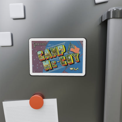 Greetings from Camp McCoy Wisconsin (Greeting Postcards) Die-Cut Magnet-The Sticker Space