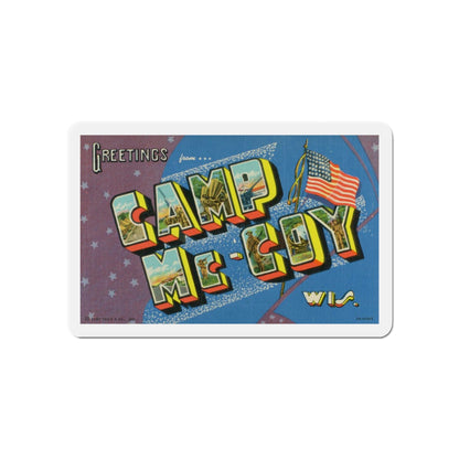 Greetings from Camp McCoy Wisconsin (Greeting Postcards) Die-Cut Magnet-6 × 6"-The Sticker Space