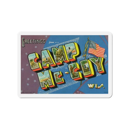 Greetings from Camp McCoy Wisconsin (Greeting Postcards) Refrigerator Magnet - The Sticker Space