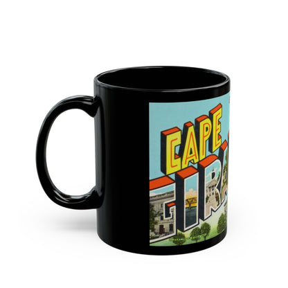 Greetings from Cape Girardeau Missouri (Greeting Postcards) Black Coffee Mug-The Sticker Space