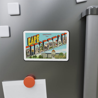 Greetings from Cape Girardeau Missouri (Greeting Postcards) Die-Cut Magnet-The Sticker Space