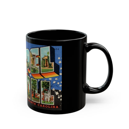 Greetings from Chapel Hill (Greeting Postcards) Black Coffee Mug-The Sticker Space