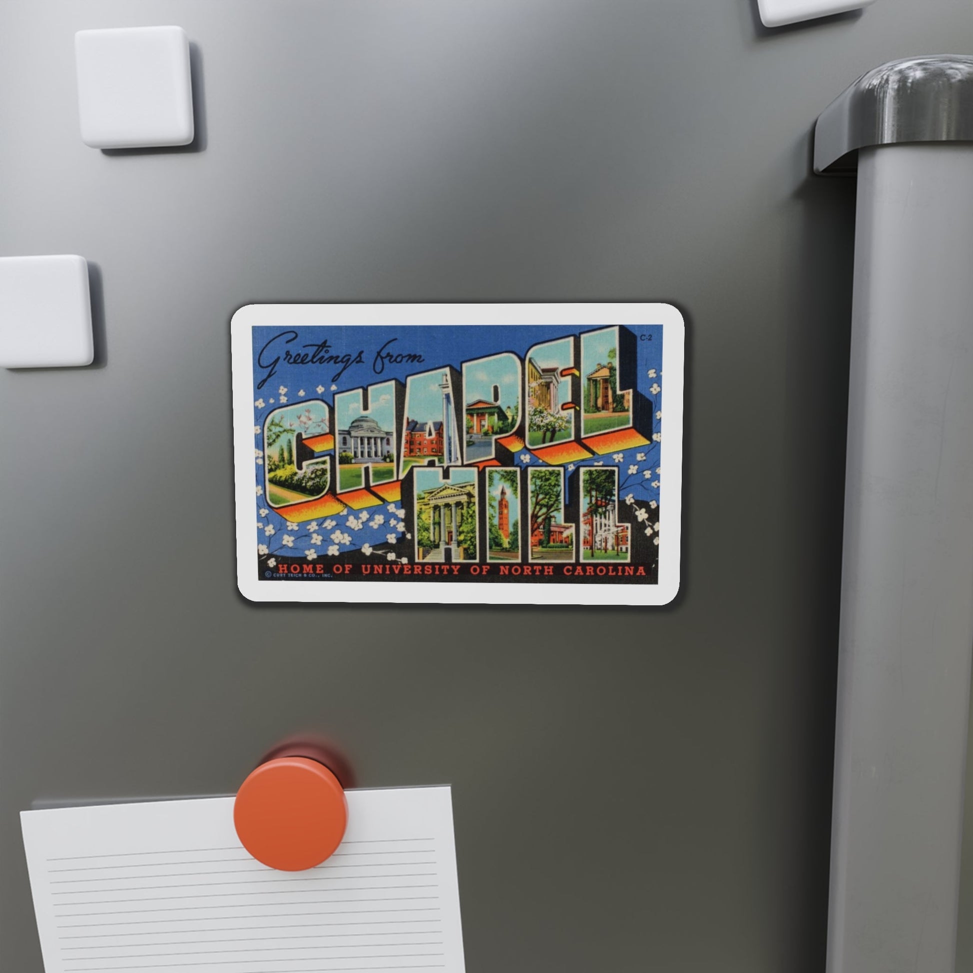 Greetings from Chapel Hill (Greeting Postcards) Die-Cut Magnet-The Sticker Space