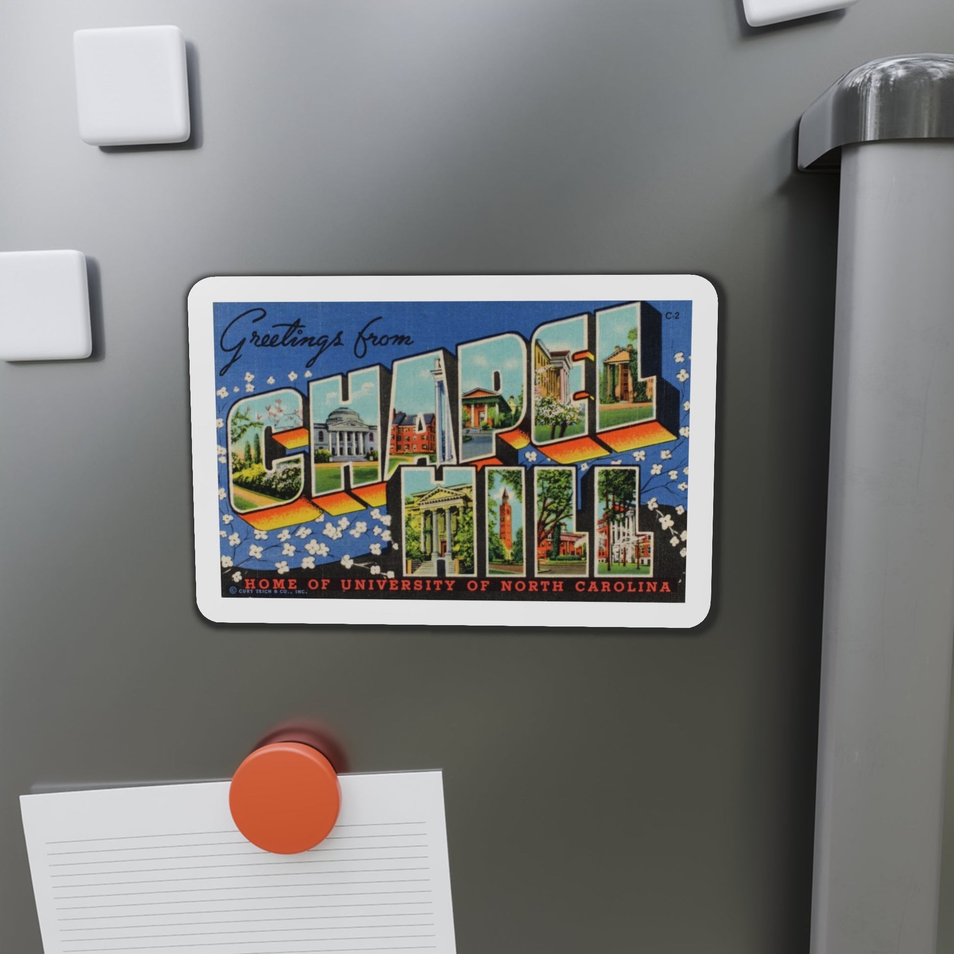 Greetings from Chapel Hill (Greeting Postcards) Die-Cut Magnet-The Sticker Space