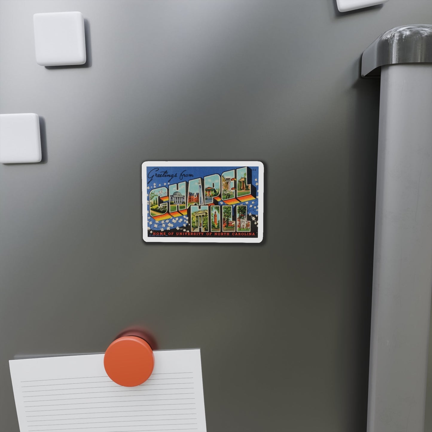 Greetings from Chapel Hill (Greeting Postcards) Die-Cut Magnet-The Sticker Space