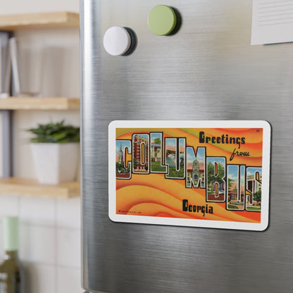 Greetings from Columbus Georgia (Greeting Postcards) Die-Cut Magnet-The Sticker Space