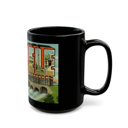 Greetings from Cordele GA (Greeting Postcards) Black Coffee Mug-The Sticker Space