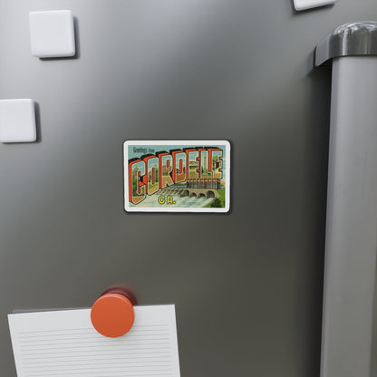 Greetings from Cordele GA (Greeting Postcards) Die-Cut Magnet-The Sticker Space