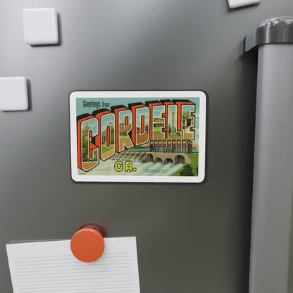 Greetings from Cordele GA (Greeting Postcards) Die-Cut Magnet-The Sticker Space