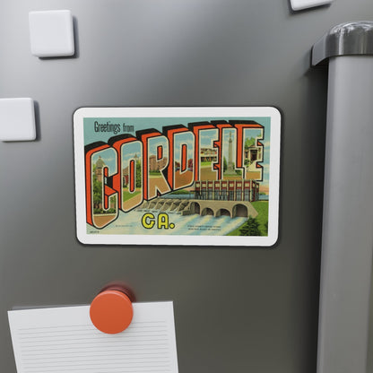 Greetings from Cordele GA (Greeting Postcards) Die-Cut Magnet-The Sticker Space