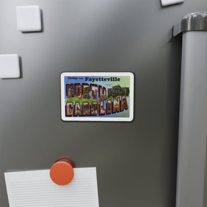 Greetings from Fayetteville North Carolina (Greeting Postcards) Die-Cut Magnet-The Sticker Space