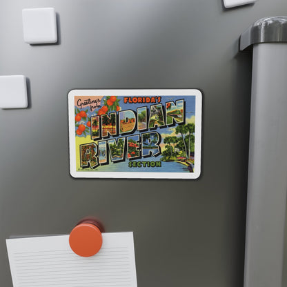 Greetings from Florida's Indian River Section (Greeting Postcards) Die-Cut Magnet-The Sticker Space