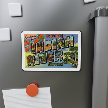 Greetings from Florida's Indian River Section (Greeting Postcards) Die-Cut Magnet-The Sticker Space