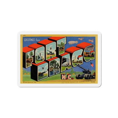 Greetings from Fort Bragg NC v2 (Greeting Postcards) Refrigerator Magnet - The Sticker Space